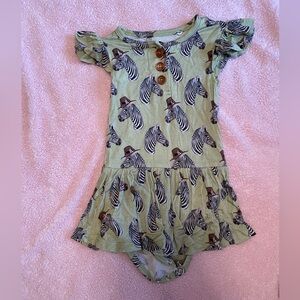 Posh peanut zebra twirl bodysuit